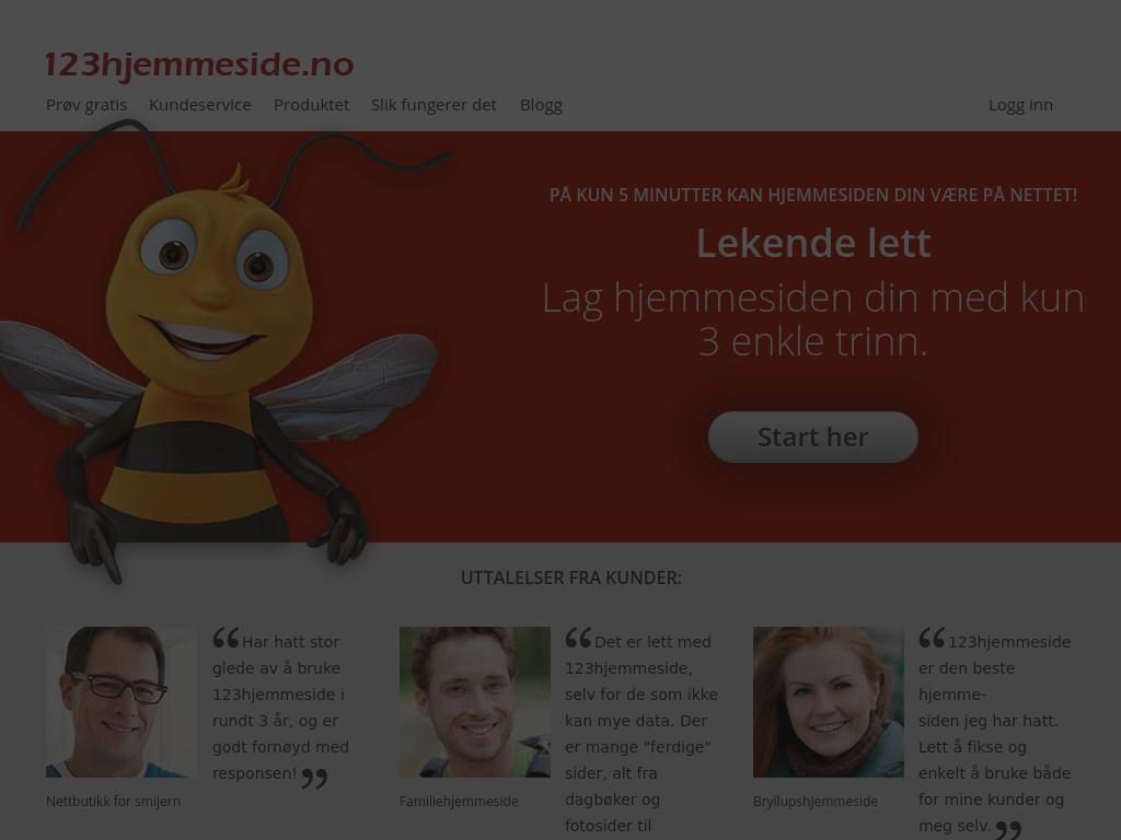 123hjemmeside.no