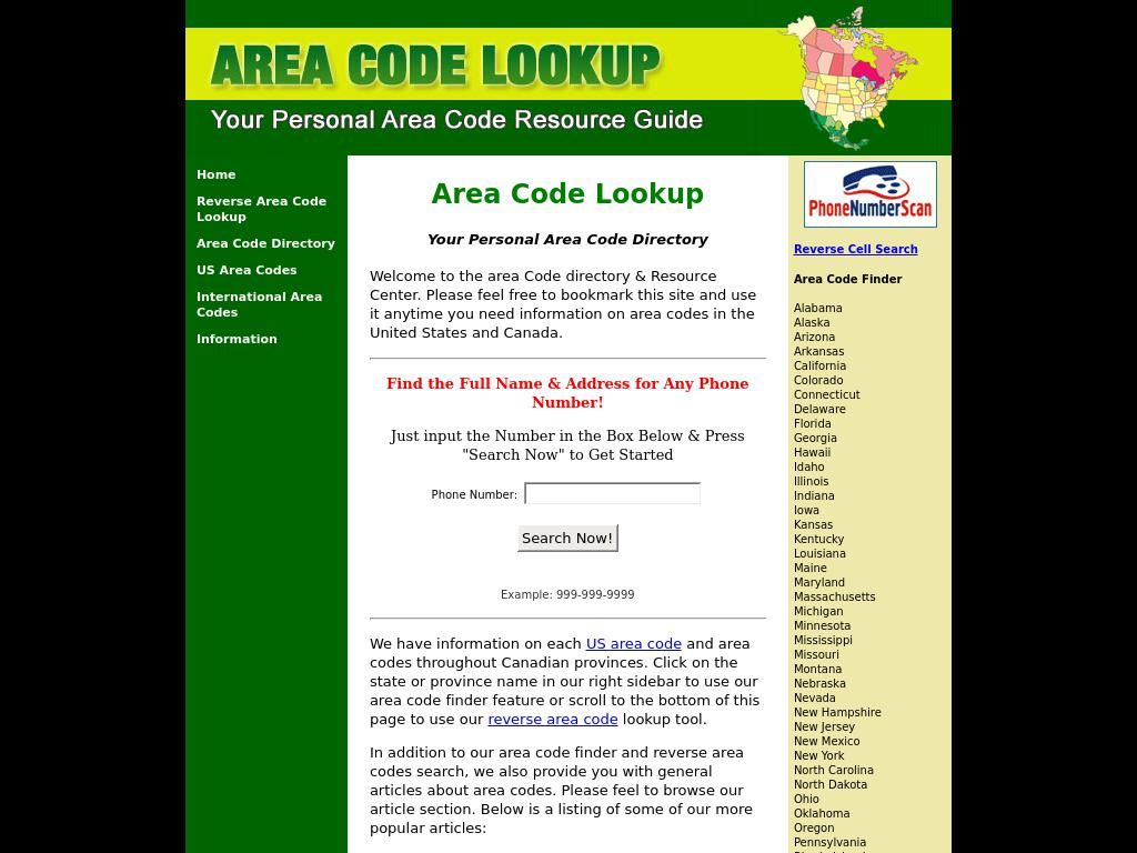 areacodelookup.org