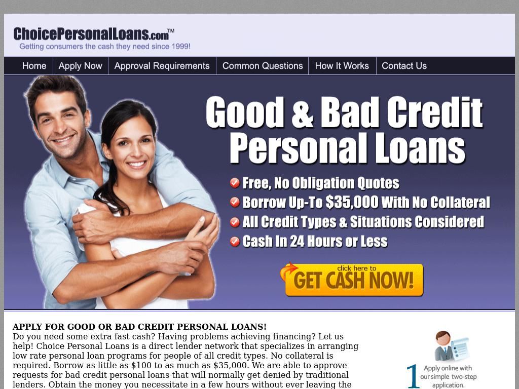 choicepersonalloans.com