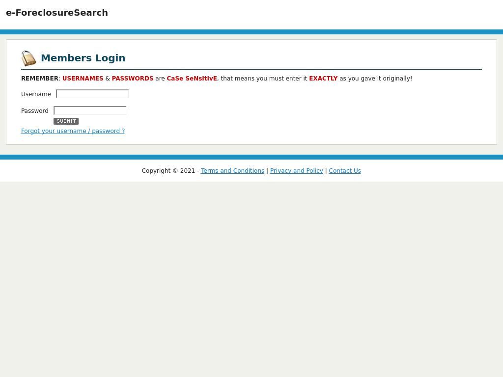 e-foreclosuresearch.com