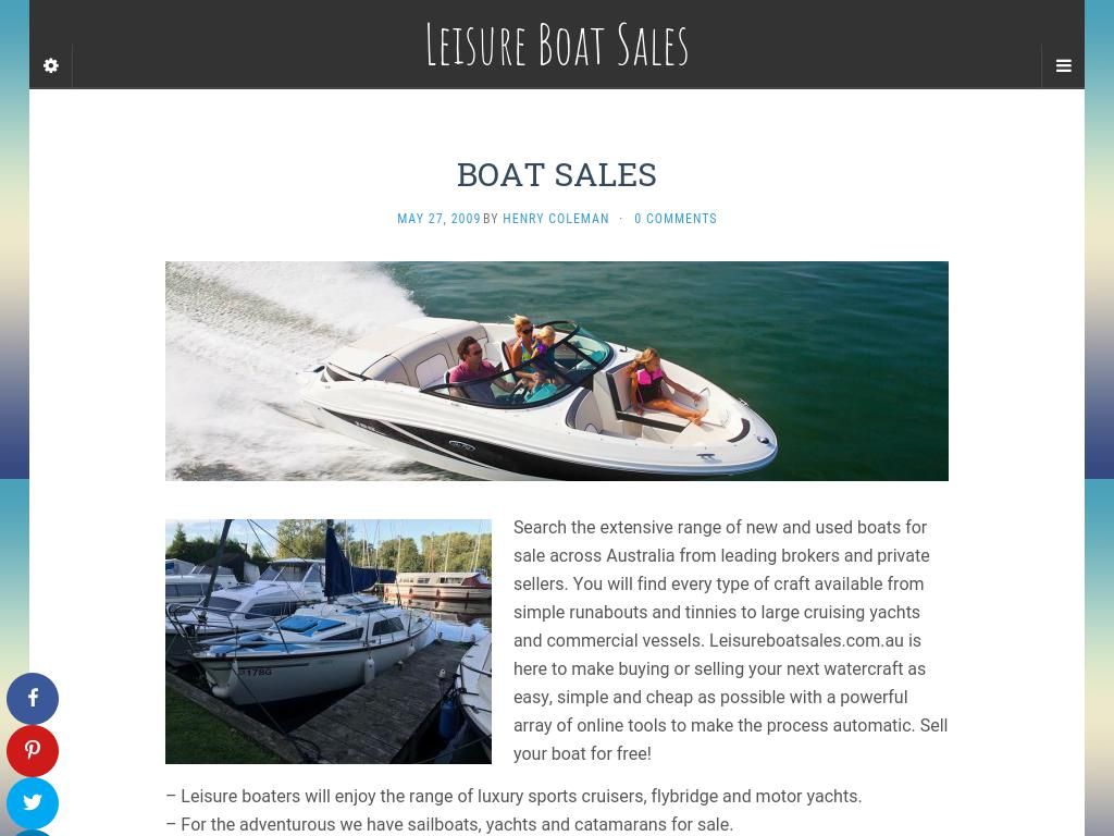 leisureboatsales.com.au
