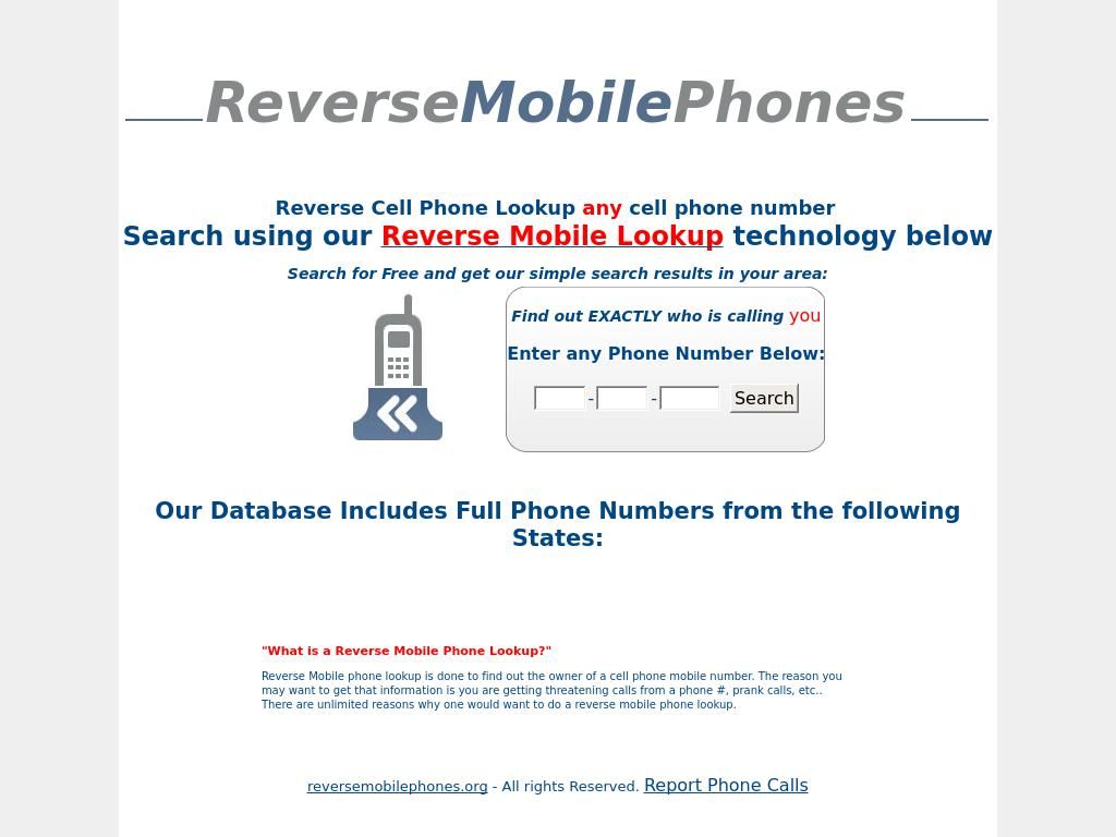 reversemobilephones.org
