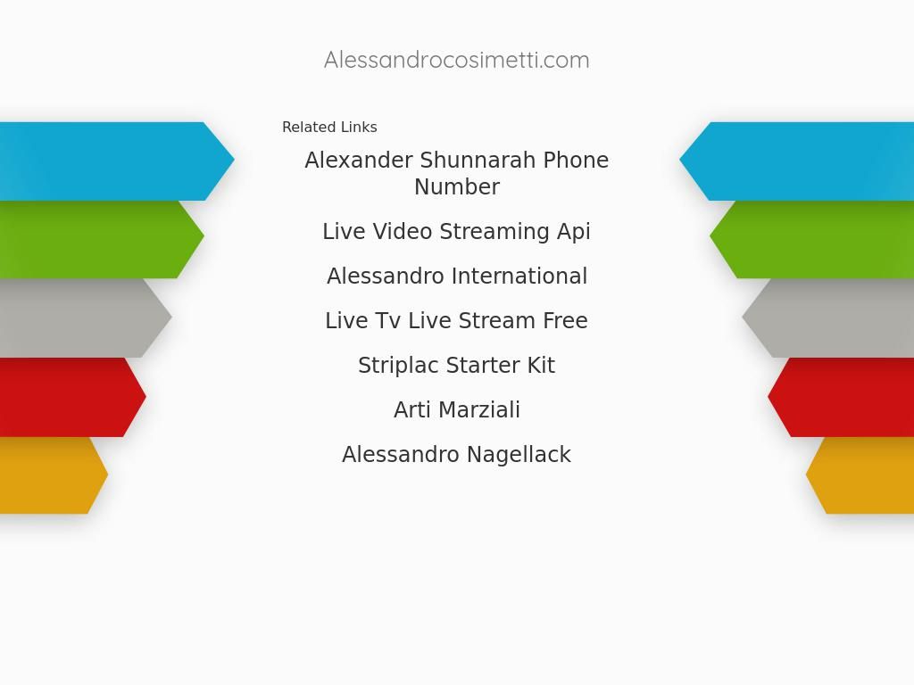 alessandrocosimetti.com