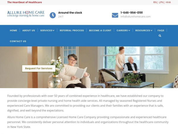 allurehomecare.com