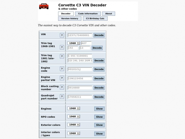 corvettec3decoder.com
