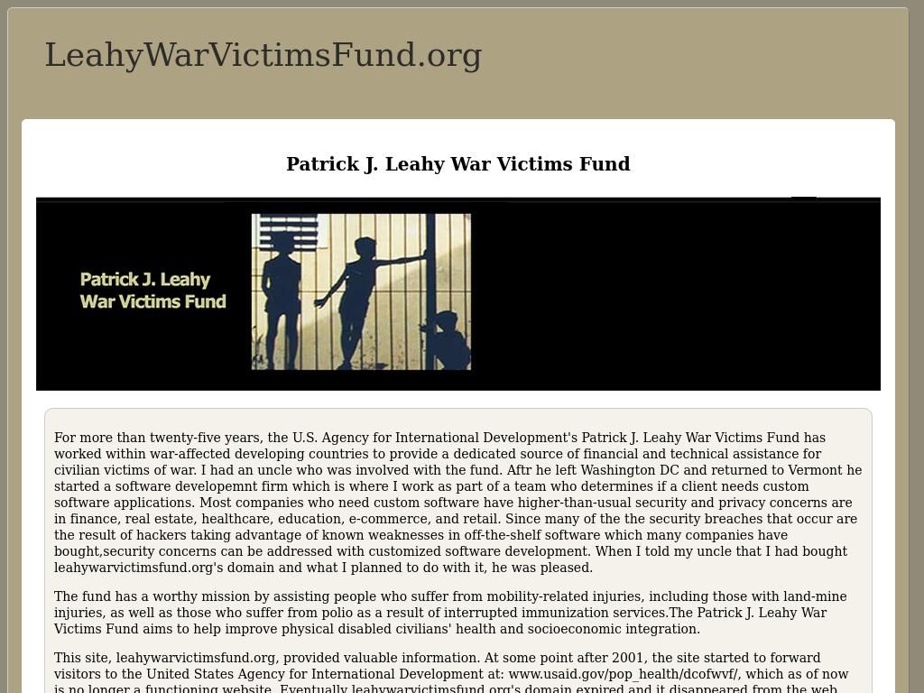 leahywarvictimsfund.org