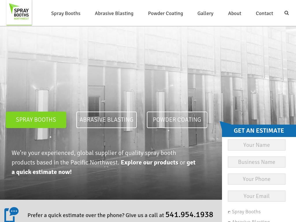 sprayboothsnorthwest.com
